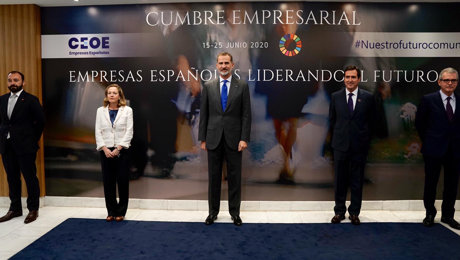 S.M. el Rey Don Felipe VI en la cumbre empresarial "Empresas Españolas Liderando el Futuro"