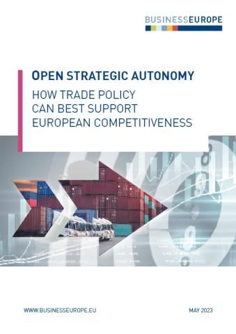 Open strategic autonomy : how trade policy can best support european competitiveness
