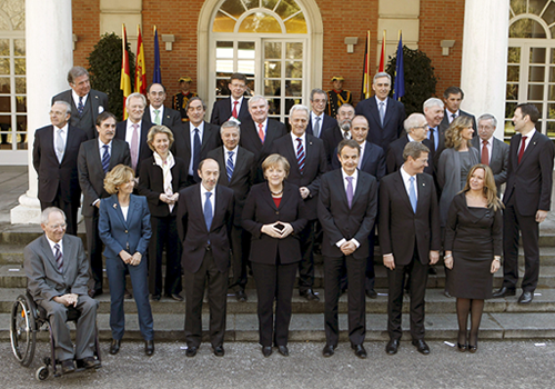 Reunión en La Moncloa con el Gobierno y la canciller alemana, Angela Merkel