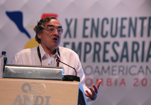 El presidente de CEOE, Juan Rosell, en el XI Encuentro Empresarial Iberoamericano
