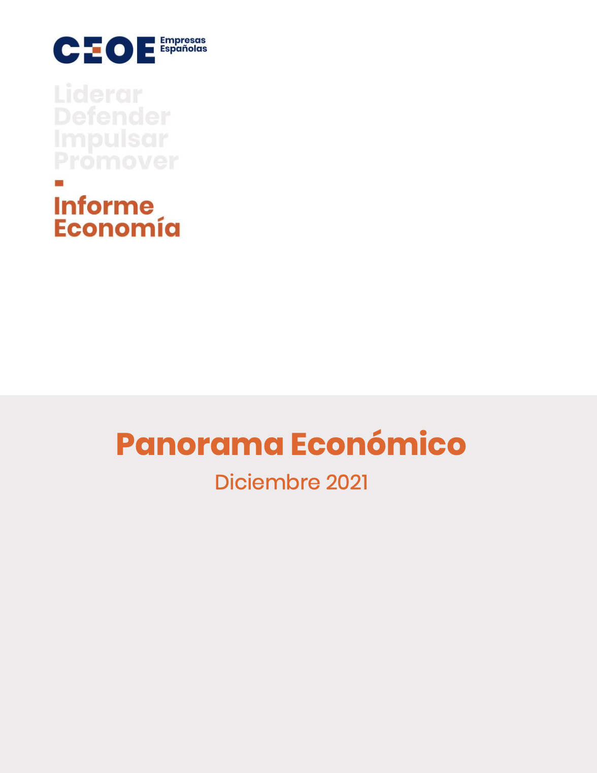 Panorama económico diciembre 2021