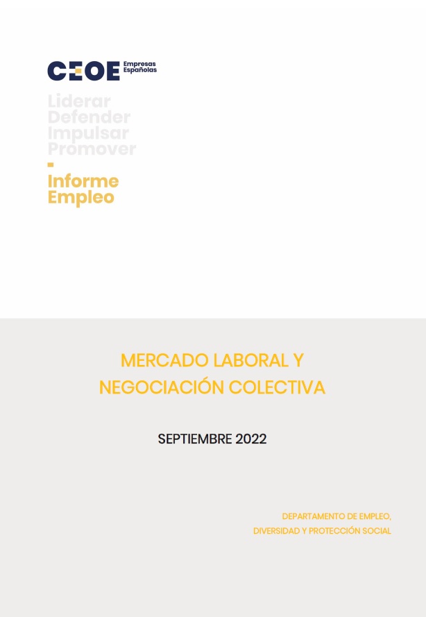 Mercado laboral y negociación colectiva - Septiembre 2022
