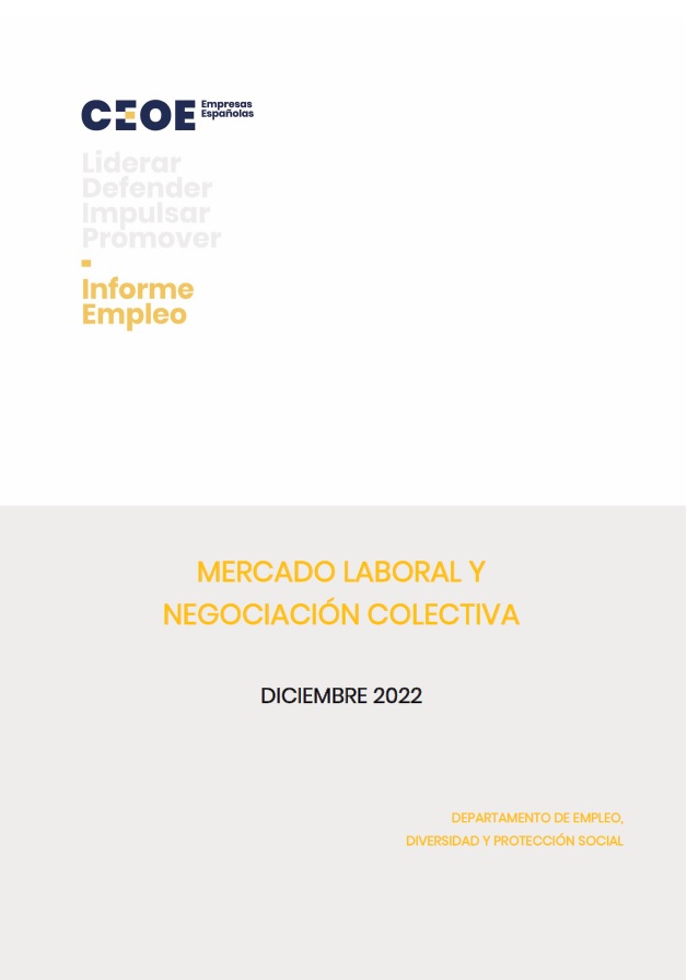 Mercado laboral y negociación colectiva - Diciembre 2022
