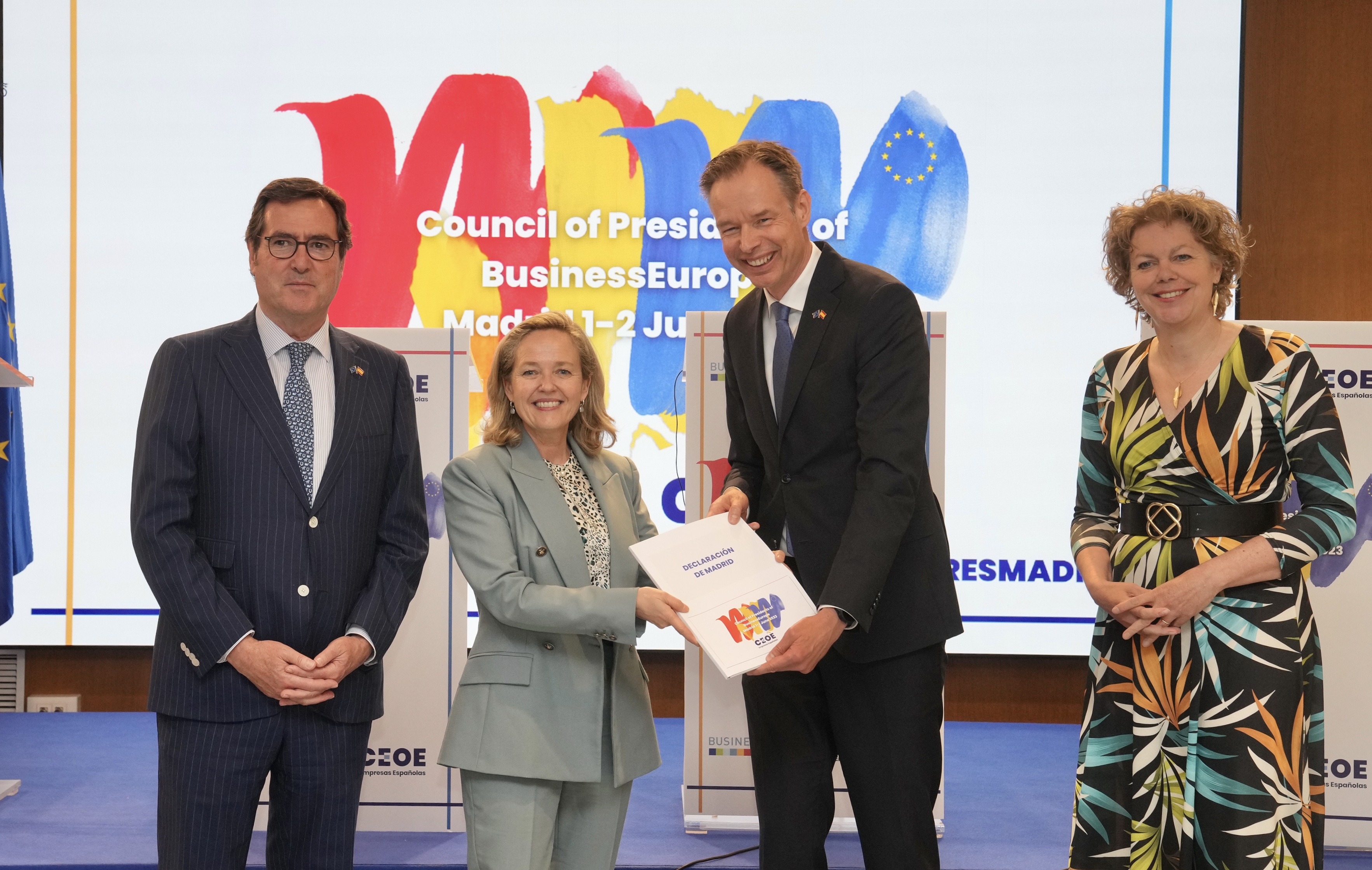 Entrega de la Declaración de Madrid_BusinessEurope