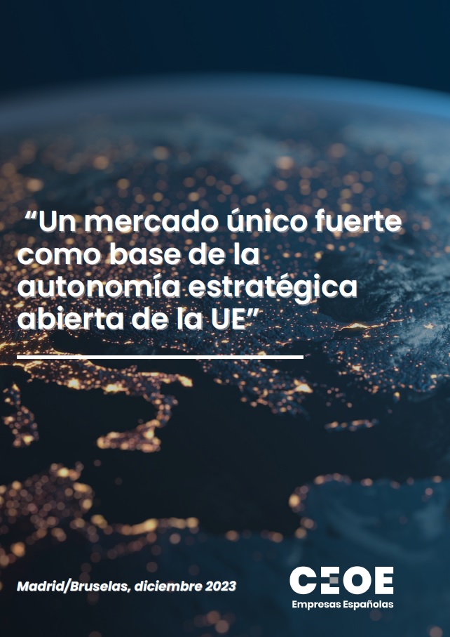 Un mercado único fuerte como base de la autonomía estratégica abierta de la UE