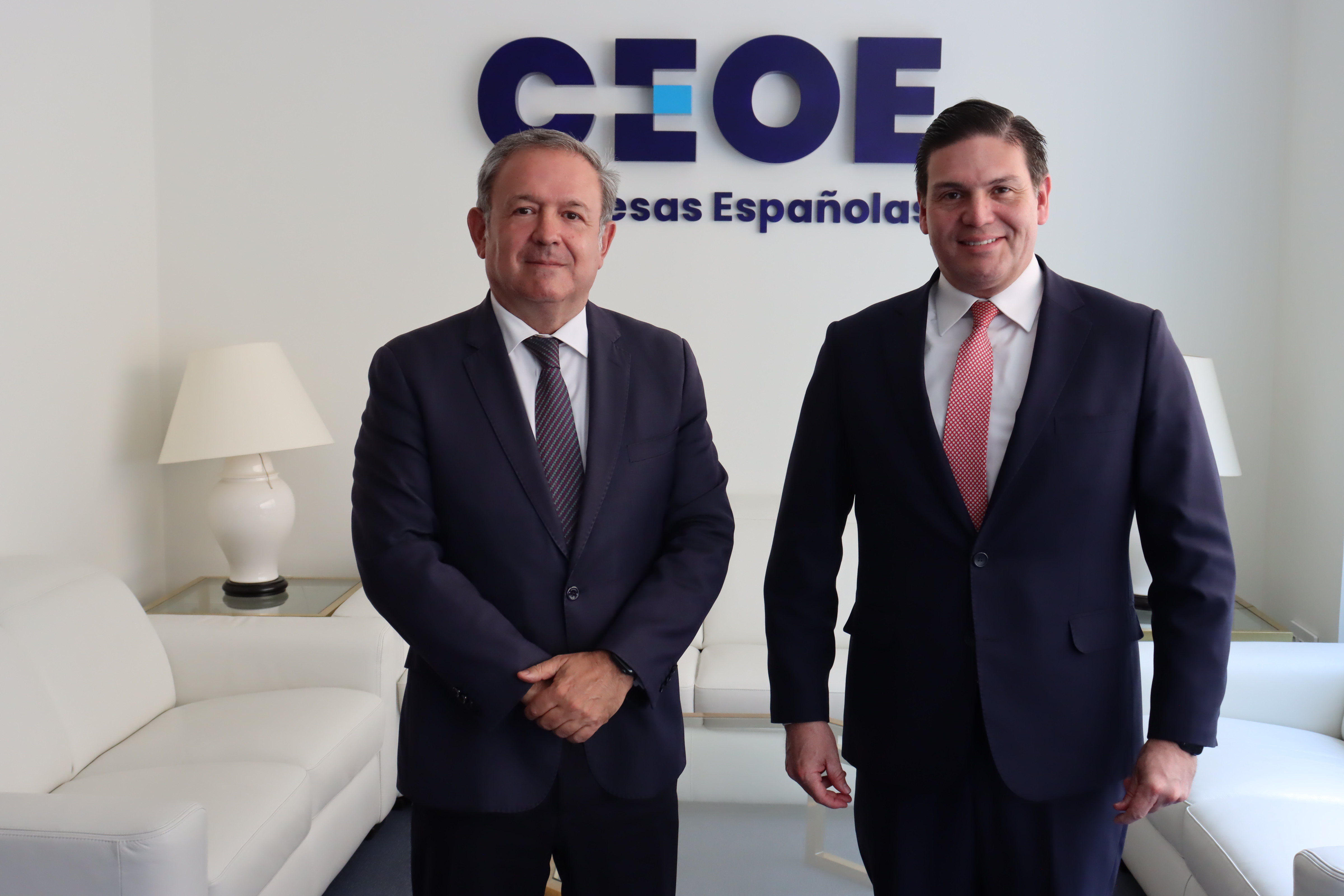 Narciso Casado y Juan Carlos Pinzón en el marco de la jornada celebrada en CEOE
