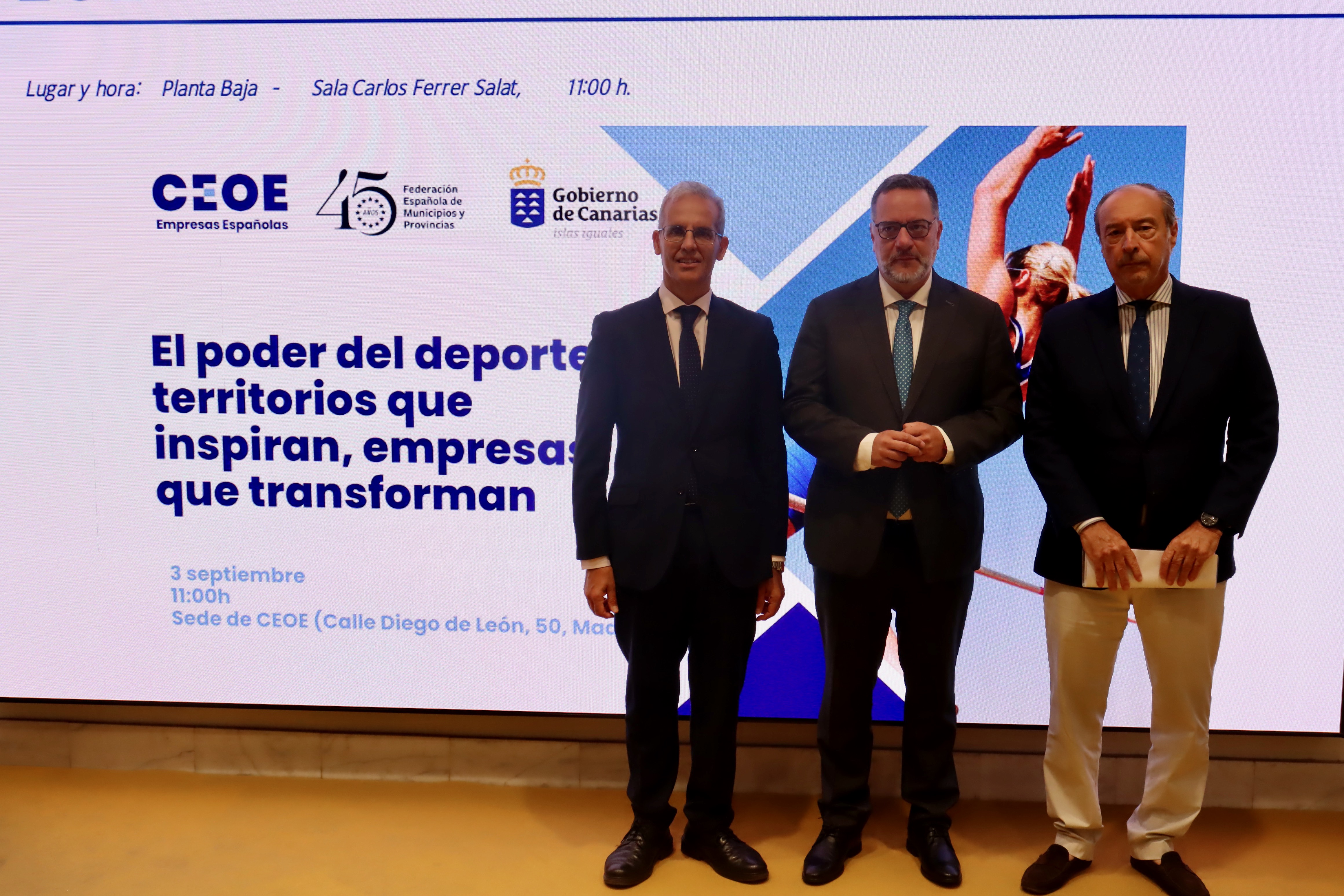 Jornada deporte Canarias en CEOE