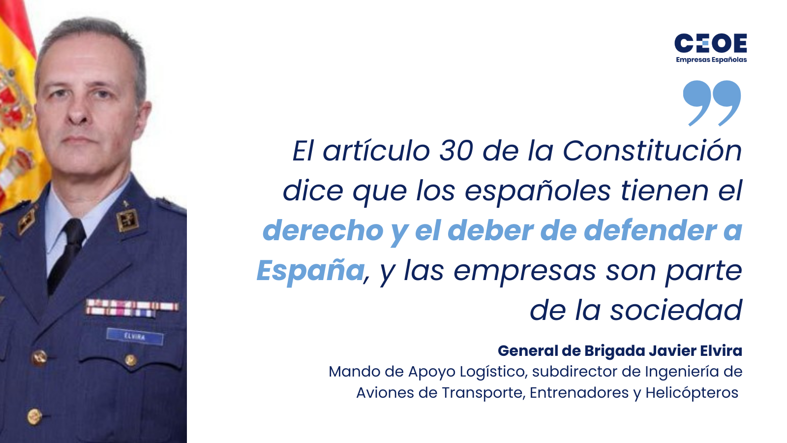 General de Brigada Javier Elvira en la presentación del proyecto BACSI