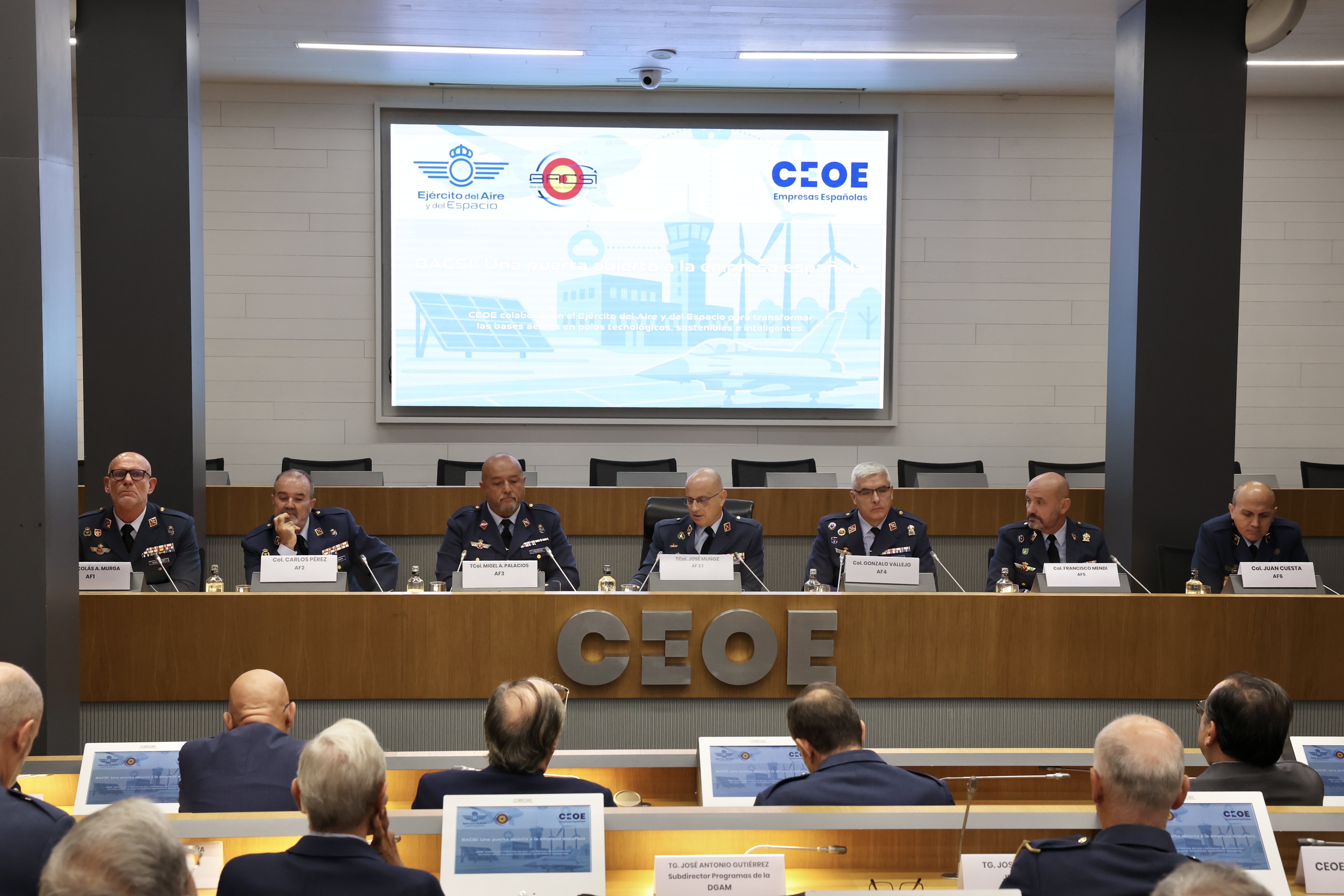 Momento de la presentación de Áreas Funcionales de BACSI.