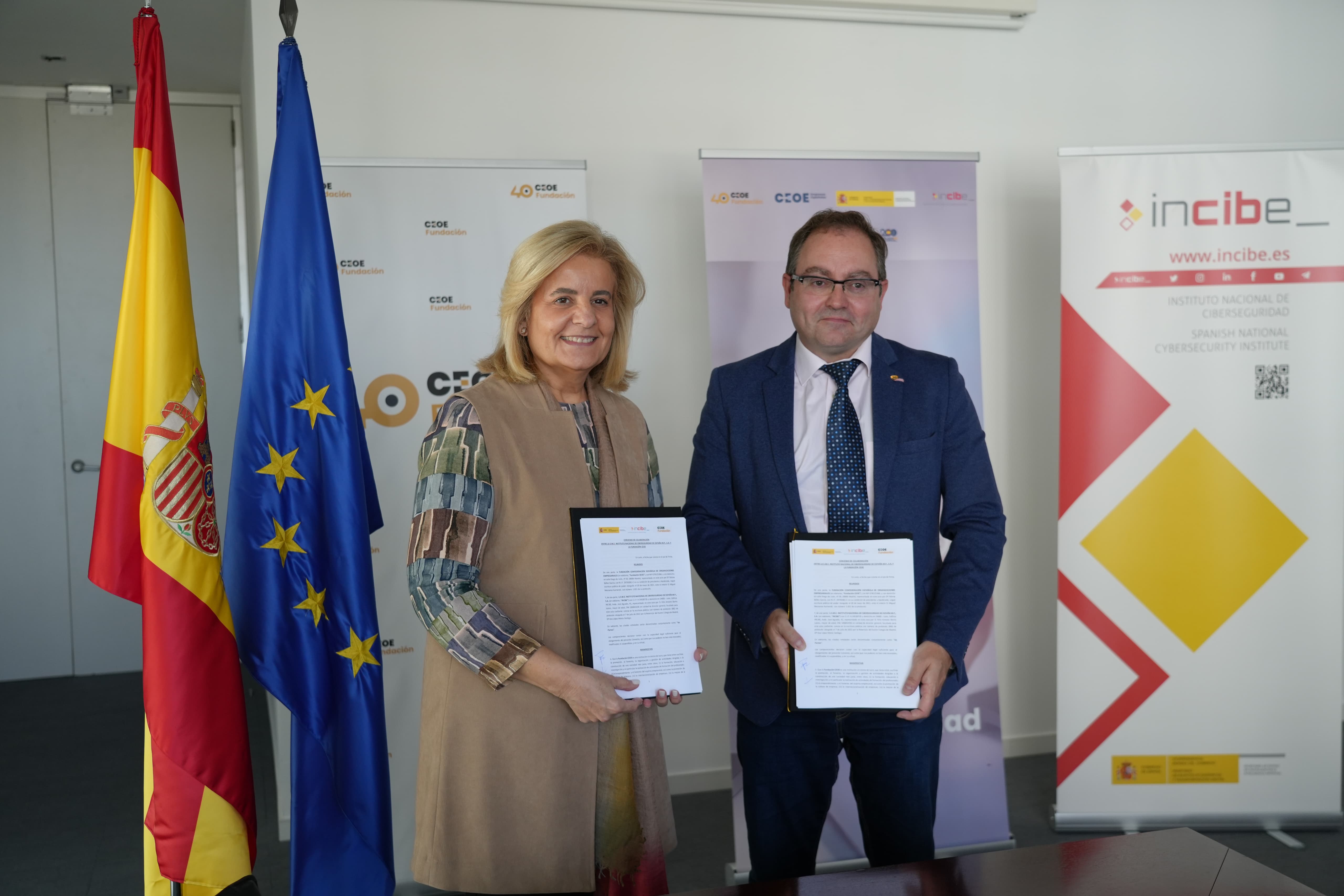 Renovación acuerdo Ciberseguridad entre Fundación CEOE e INCIBE