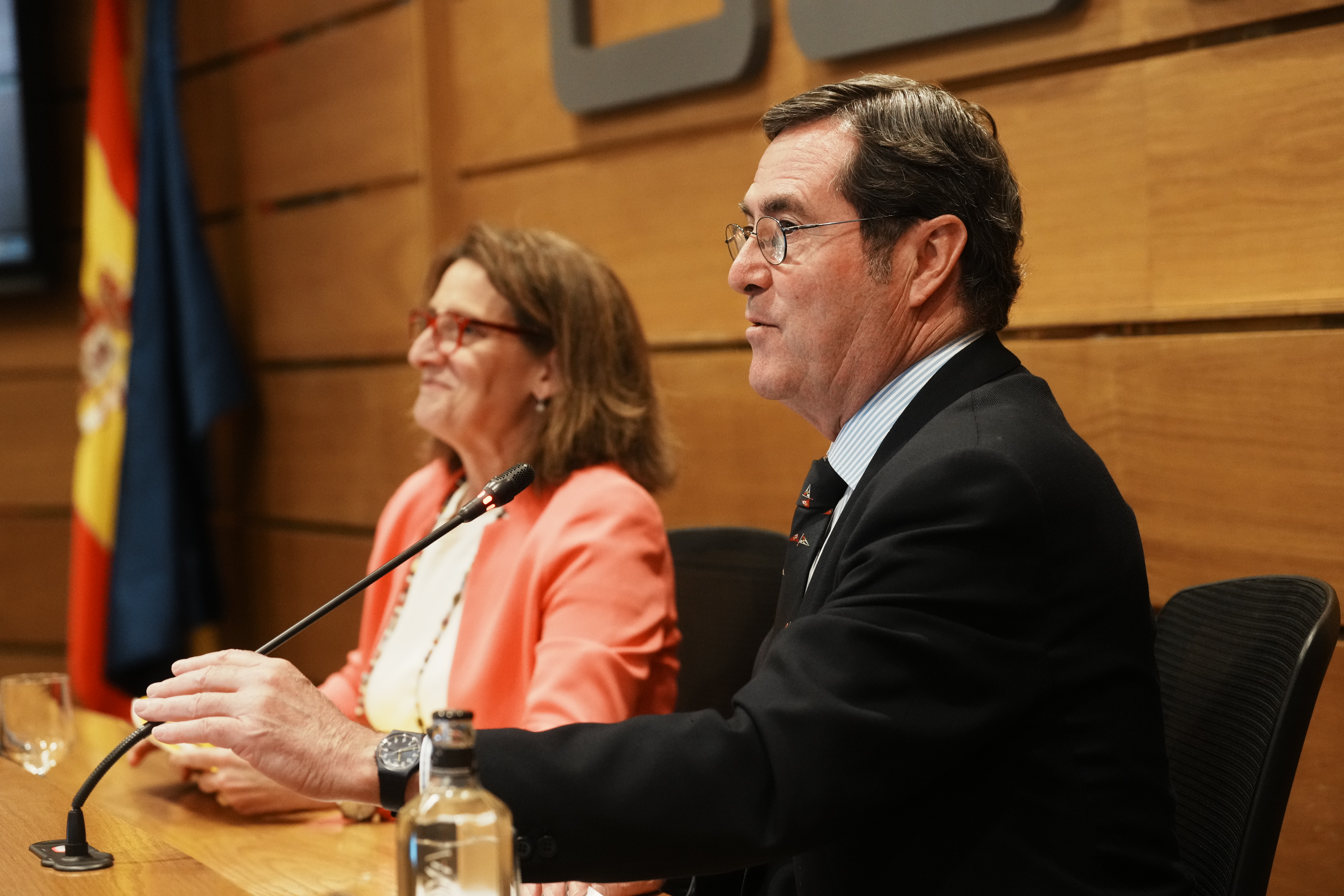Antonio Garamendi y Teresa Ribera