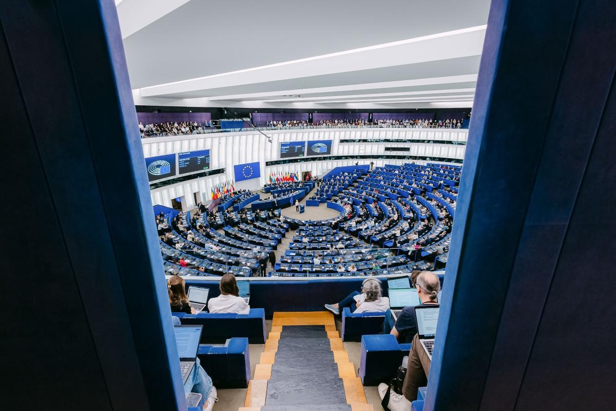 Parlamento Europeo durante el Discurso de la Unión