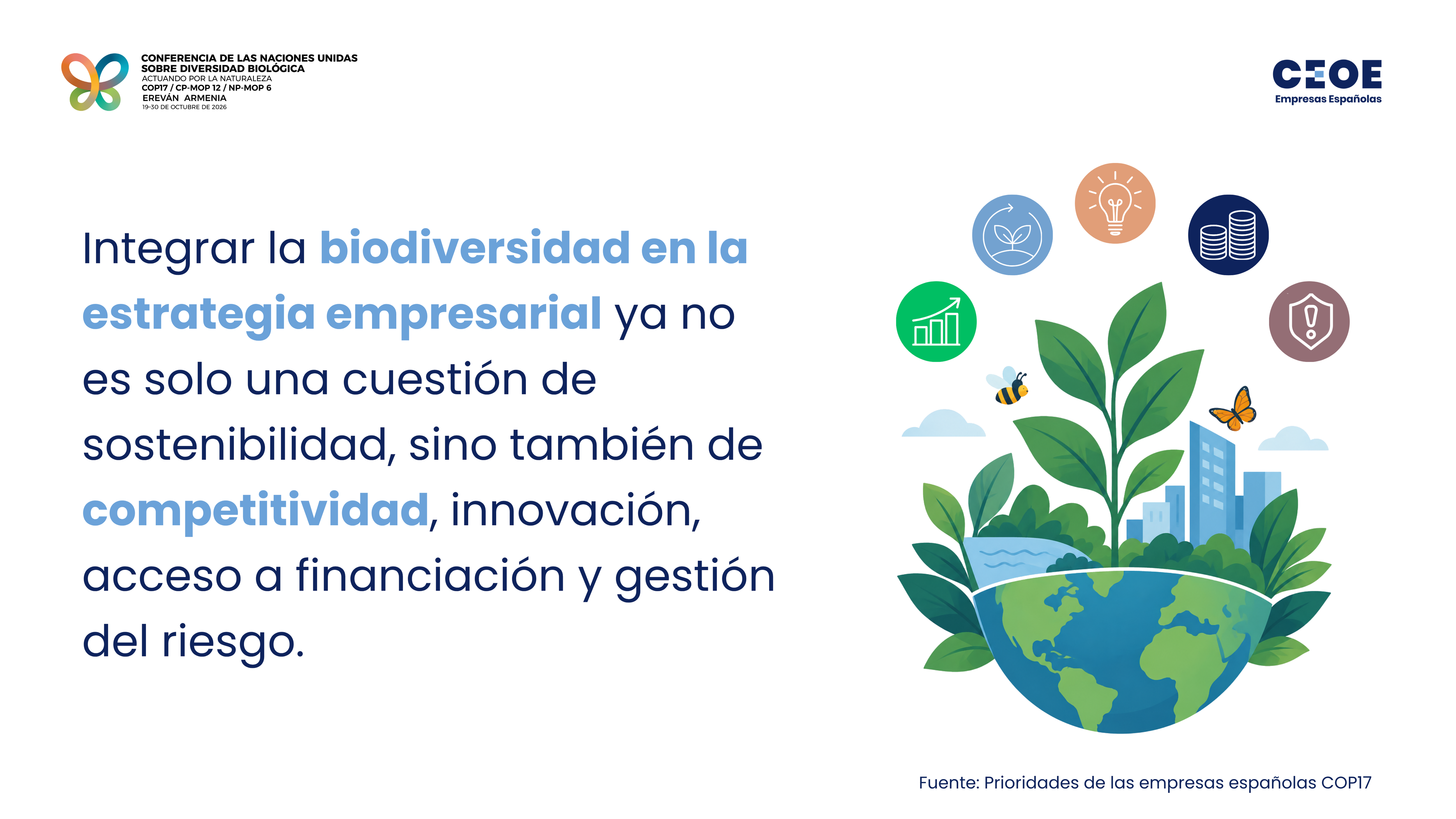 Prioridades de las empresas españolas COP17