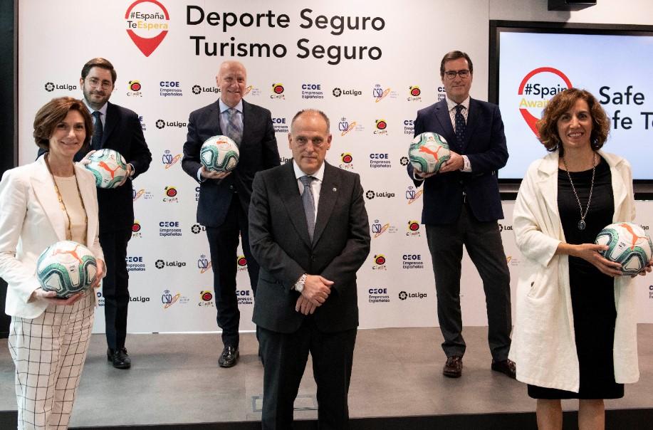 Gobierno, LaLiga y CEOE España destino de turismo y deporte seguro