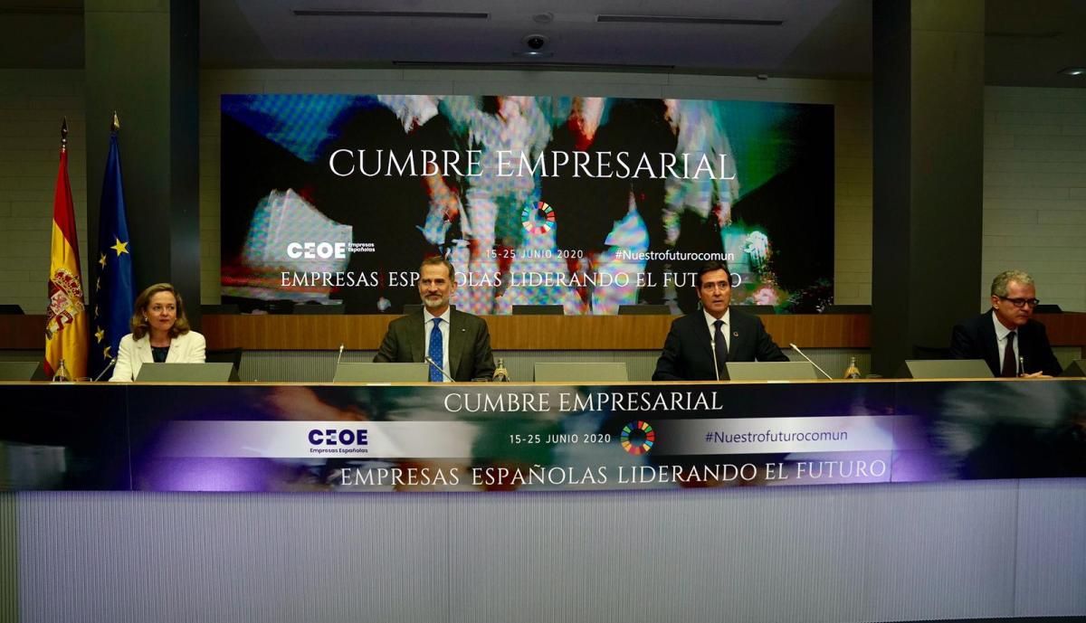 Clausura de la Cumbre Empresarial de CEOE por El Rey Felipe VI
