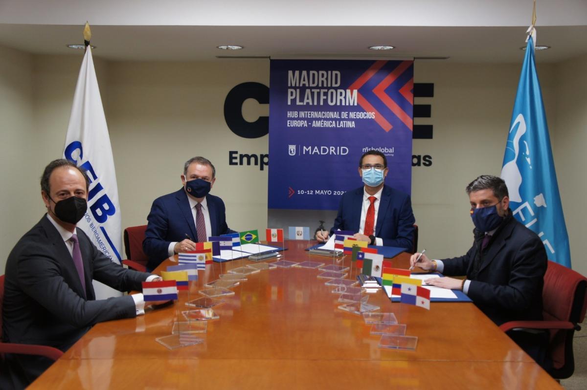 Firma de acuerdo de colaboración con Madrid Platform, FIJE, CEIB