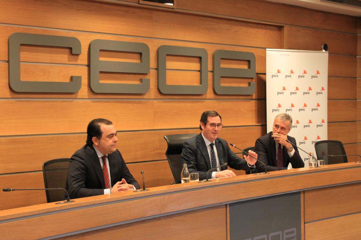 Presentación en la sede de CEOE del estudio "Cash Flow Social agregado de la gran empresa española"