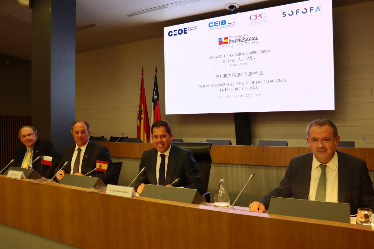 Reunión del Consejo Empresarial Chile España en CEOE