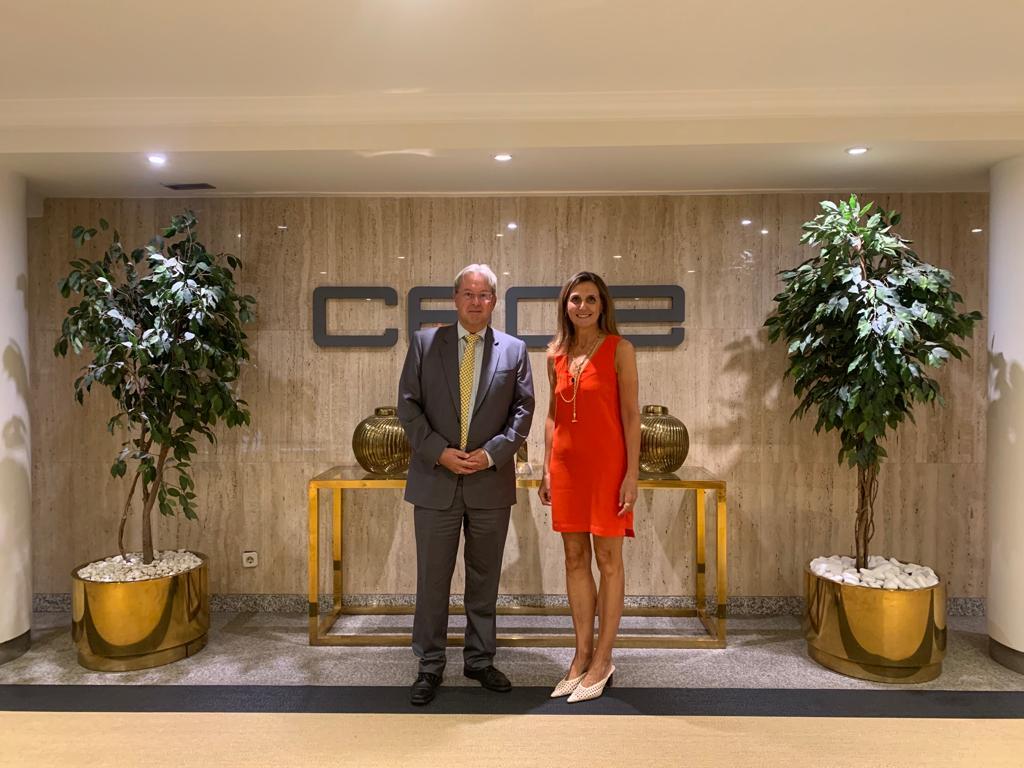 Reunión de CEOE Internacional con el embajador de Luxemburgo en España en la sede de CEOE