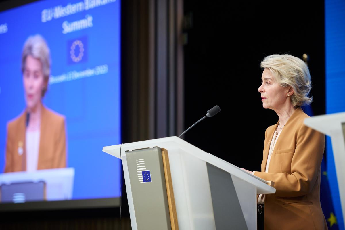 La presidenta de la Comisión Europea, Ursula von der Leyen