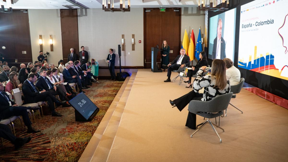 Participantes en el Encuentro Empresarial España-Colombia celebrado en Bogotá
