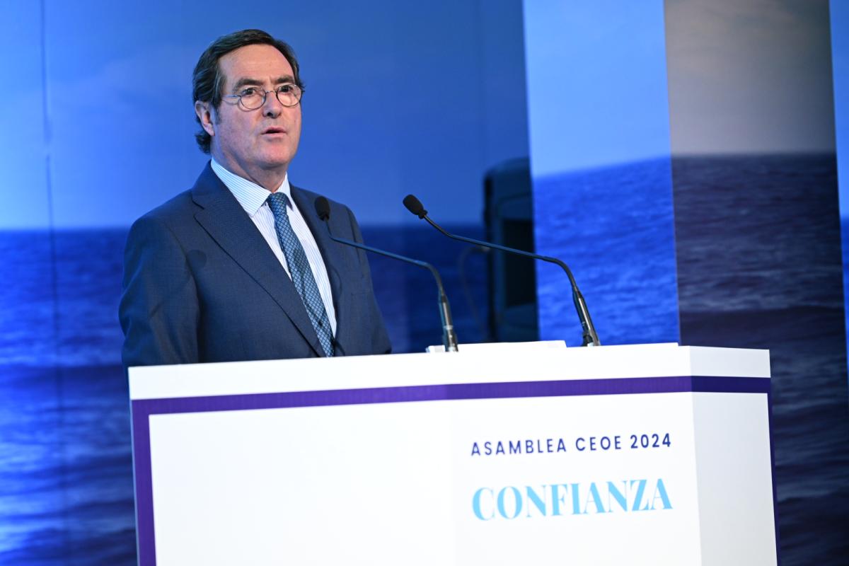 Antonio Garamendi en la Asamblea 2024
