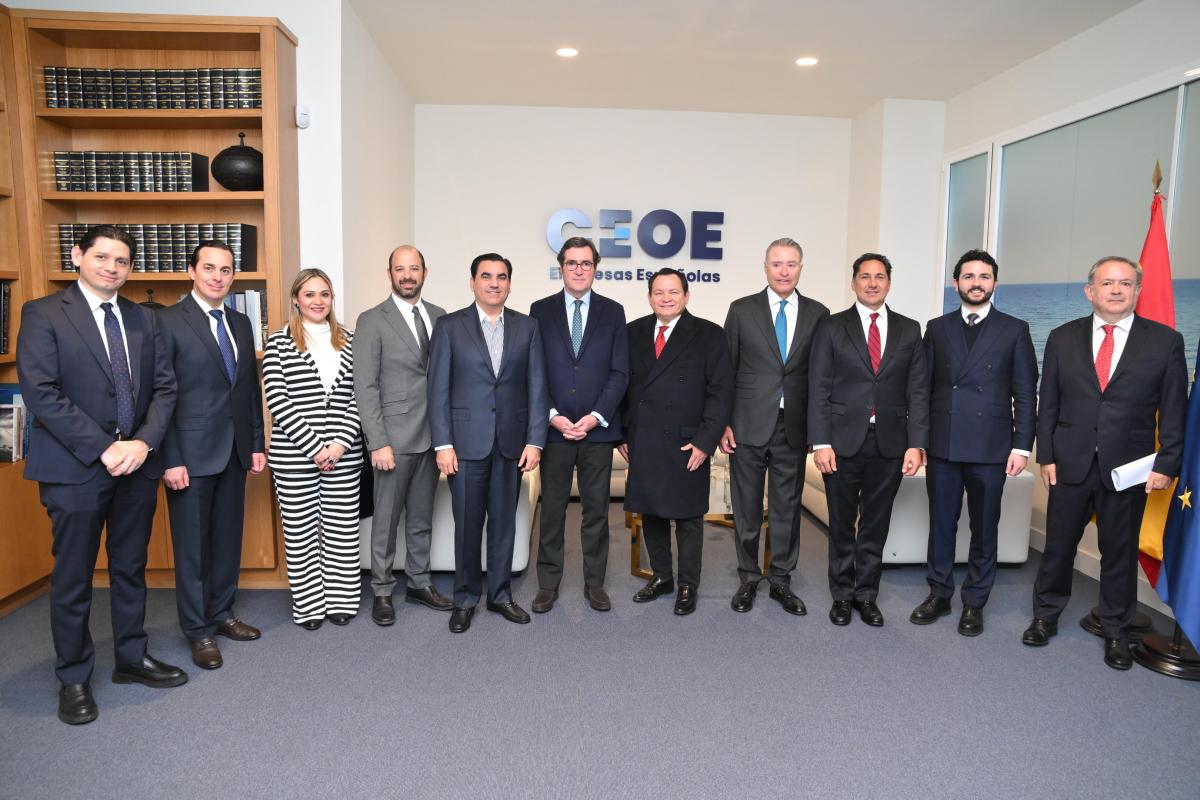 Encuentro en CEOE con el gobernador del Estado mexicano de Yucatán