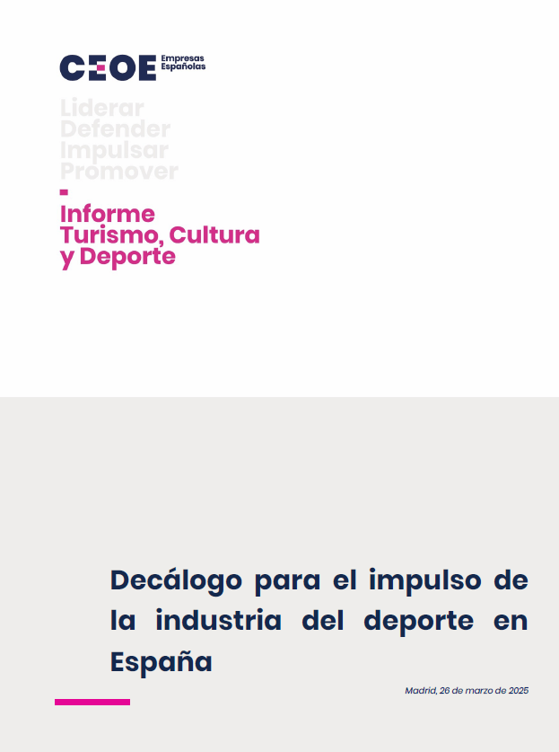 Decálogo para el Impulso de la Industria del Deporte en España|CEOE