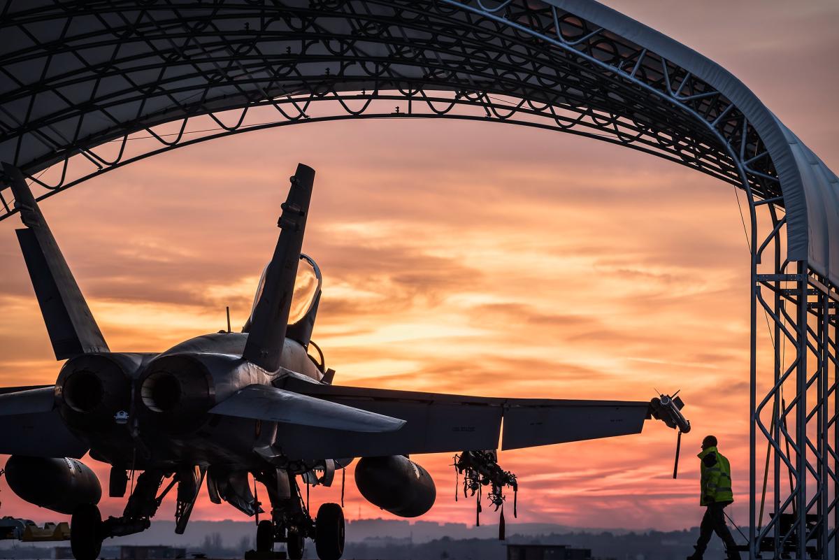 Imagen de recurso de una aeronave del Ejército del Aire 