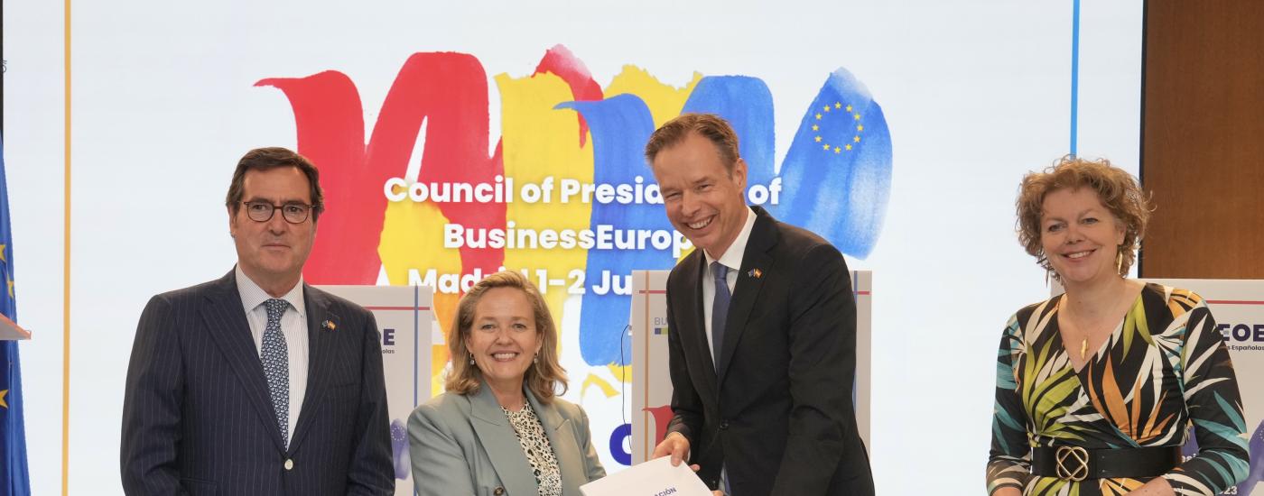 Entrega de la Declaración de Madrid_BusinessEurope