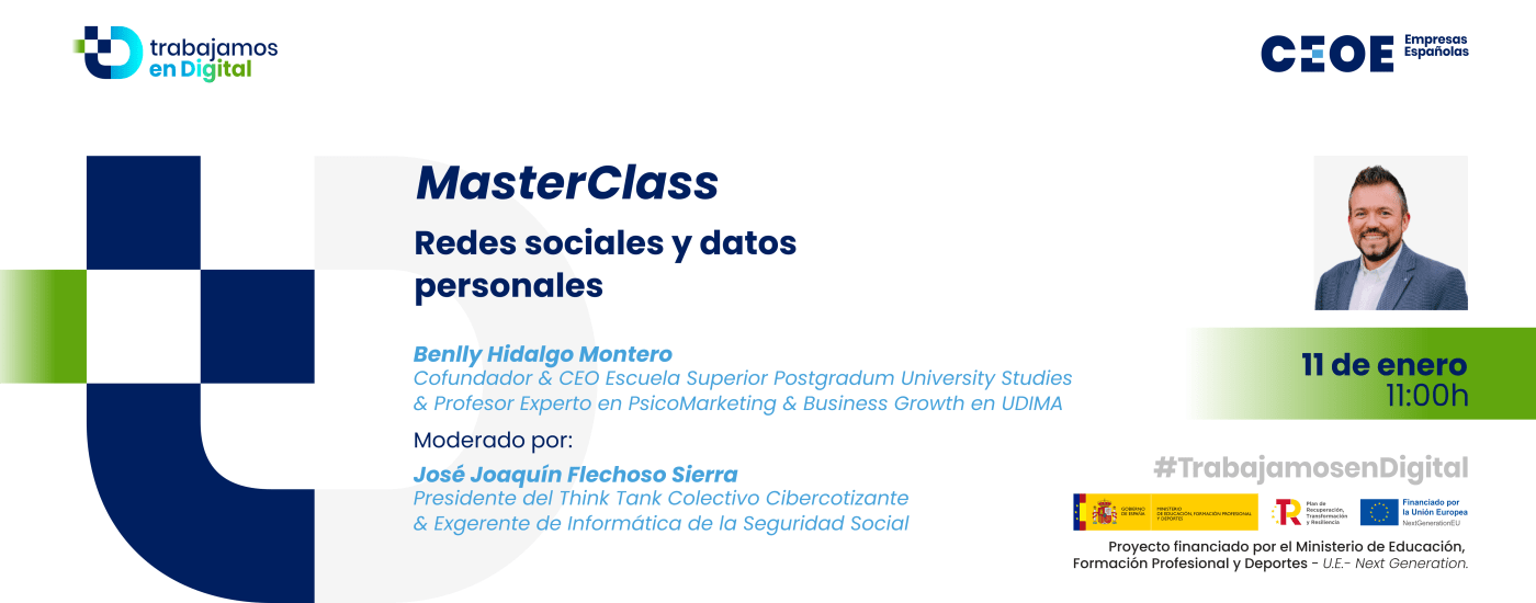 MasterClass Redes sociales y datos personales