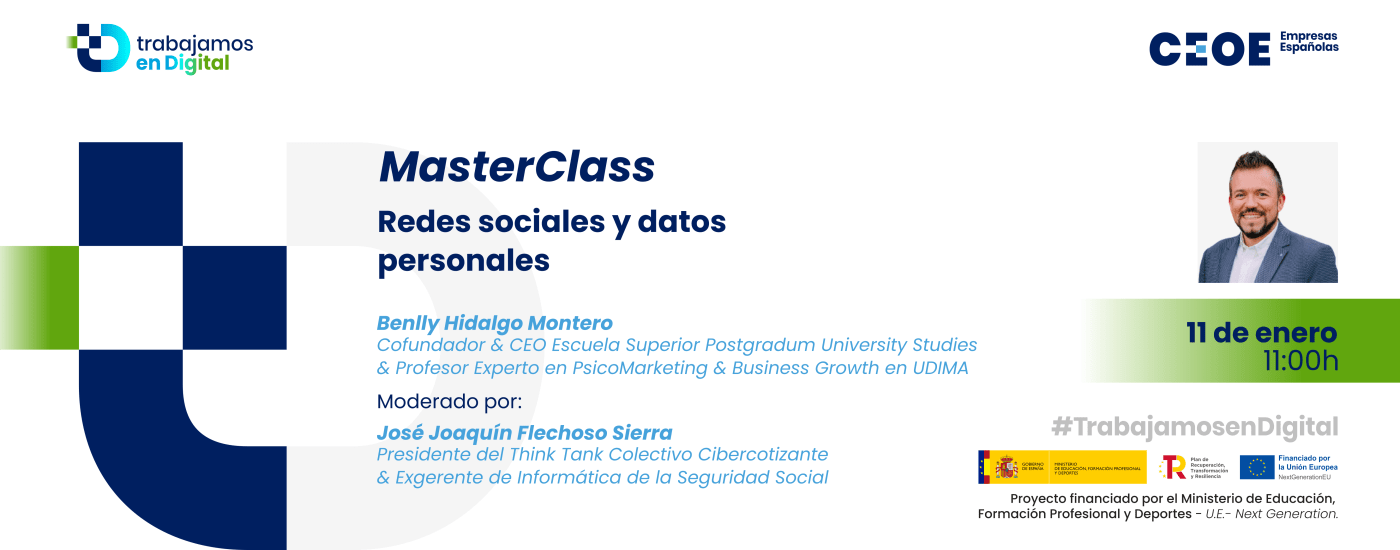 MasterClass Redes sociales y datos personales 