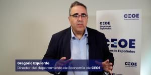 Valoración de los datos de PIB por el director de Economía de CEOE, Gregorio Izquierdo