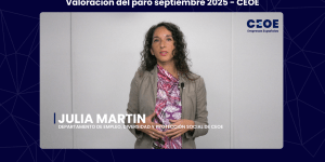 Valoración del paro septiembre 2025