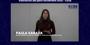 Valoración del paro noviembre 2025