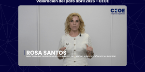 Valoración del paro abril 2026 - CEOE