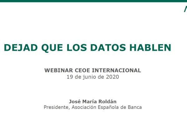 Dejad que los datos hablen - Presentación AEB