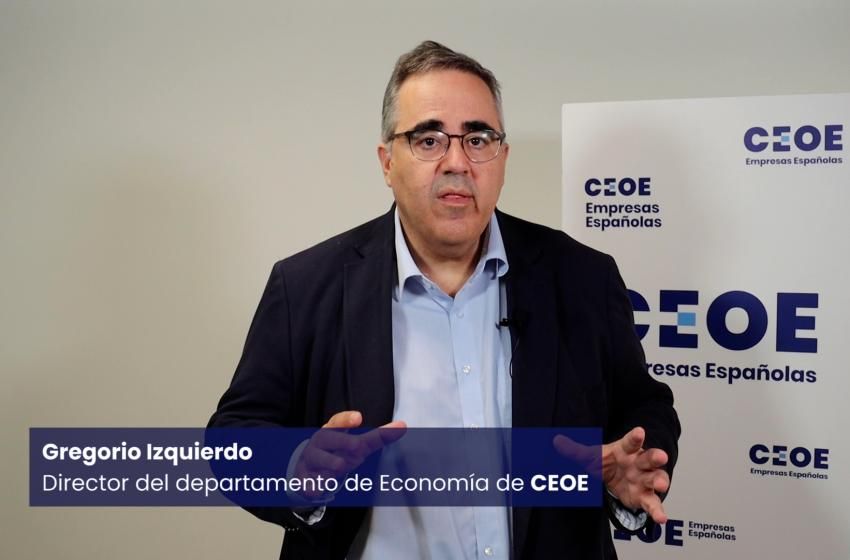 Valoración de los datos de PIB por el director de Economía de CEOE, Gregorio Izquierdo