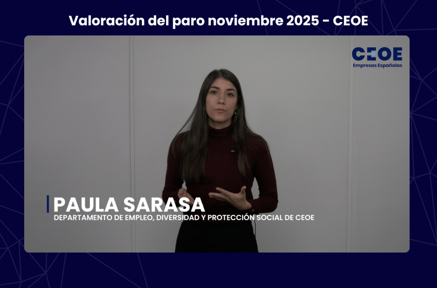 Valoración del paro noviembre 2025