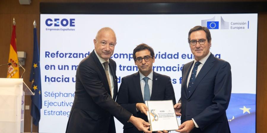 Encuentro entre Stefan Pan, Stéphane Séjourné y Antonio Garamendi y entrega de declaración conjunta