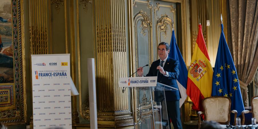 Antonio Garamendi interviene en el V Foro Económico Francia-España