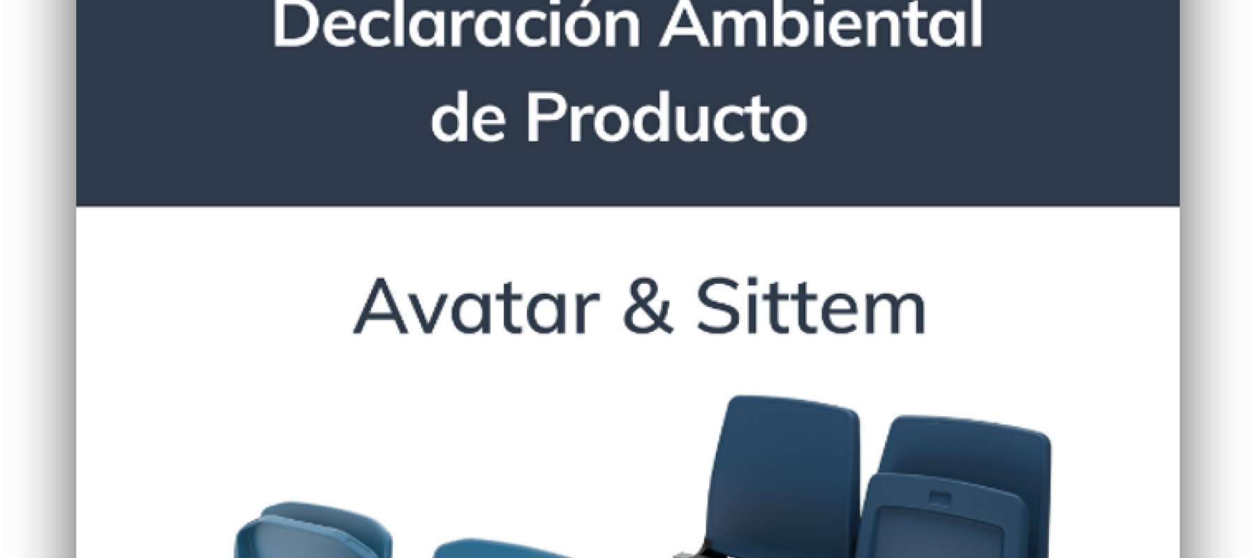 Portada de una Declaración Ambiental de Producto de Daplast para los sistemas de asientos Avatar & Sittem.