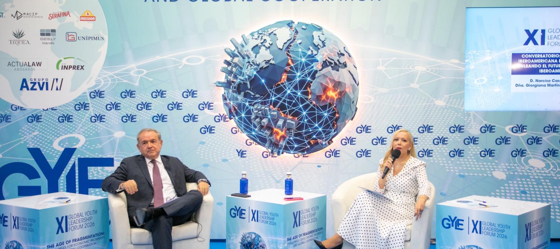 El secretario permanente de CEIB, Narciso Casado, durante su intervención en GYLF 2026 en Santander
