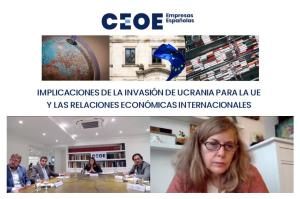 Encuentro sobre las implicaciones económicas de la invasión de Ucrania