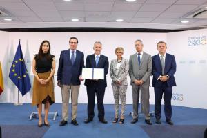 Firma del acuerdo del Consejo Iberoafricano en Canarias. 