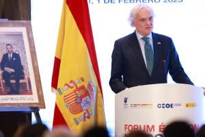 Miguel Garrido, vicepresidente primero de CEOE, en el Foro Económico España-Marruecos