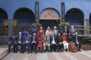 Foto de familia de la presentación del Consejo Empresarial España-África