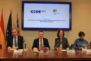 Jornada en CEOE con Alejandra Kindelán y el ministro británico de asuntos europeos