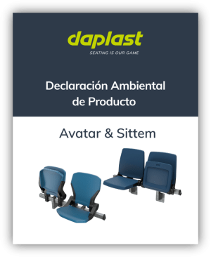 Portada de una Declaración Ambiental de Producto de Daplast para los sistemas de asientos Avatar & Sittem.