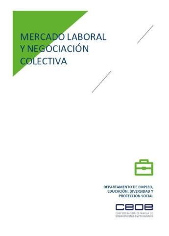 Mercado laboral y negociación colectiva - Septiembre 2019